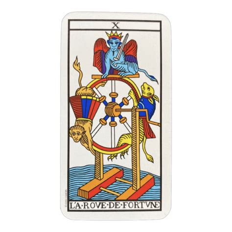 la rueda de la fortuna tarot marsella|La Rueda de la Fortuna en el tarot